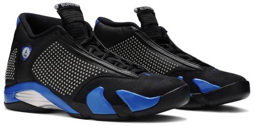 Supreme X Air Jordan 14 Black Varsity Royal - Image 2 | SneakerrHub