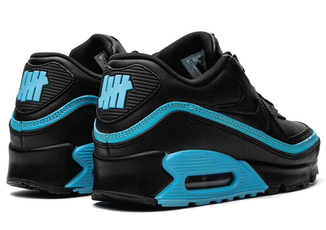 Undefeated X Nike Air Max 90 Black Blue Fury - Image 3 | SneakerrHub