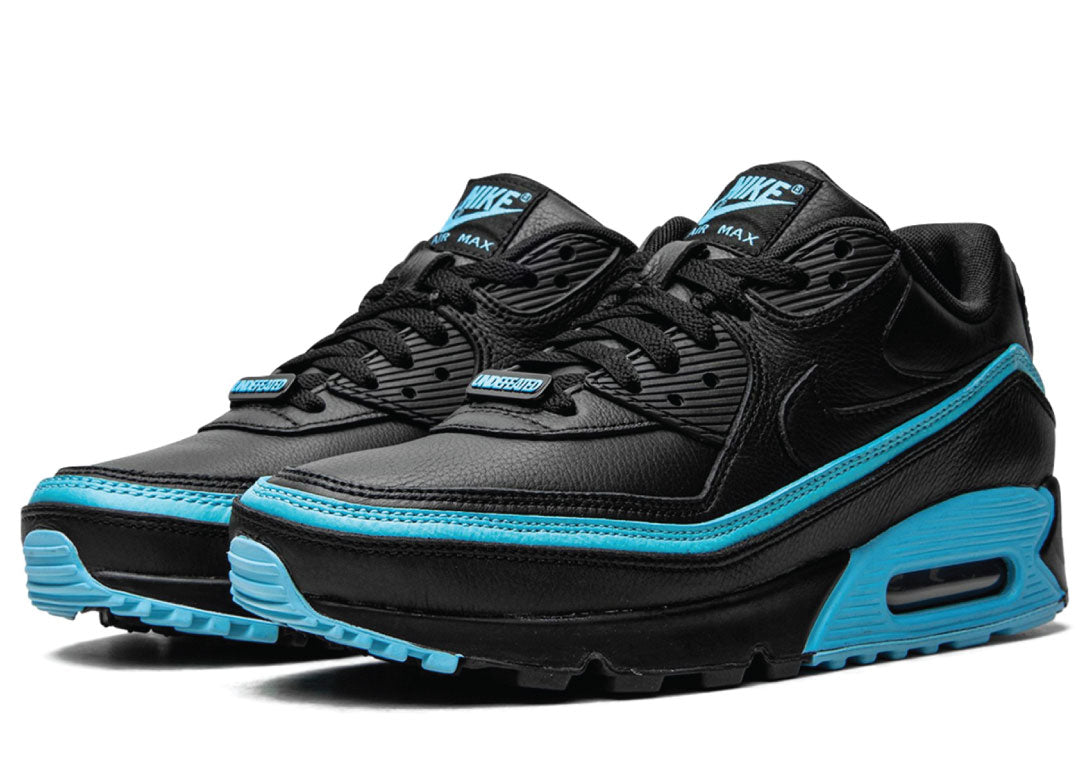 Undefeated X Nike Air Max 90 Black Blue Fury - Image 2 | SneakerrHub
