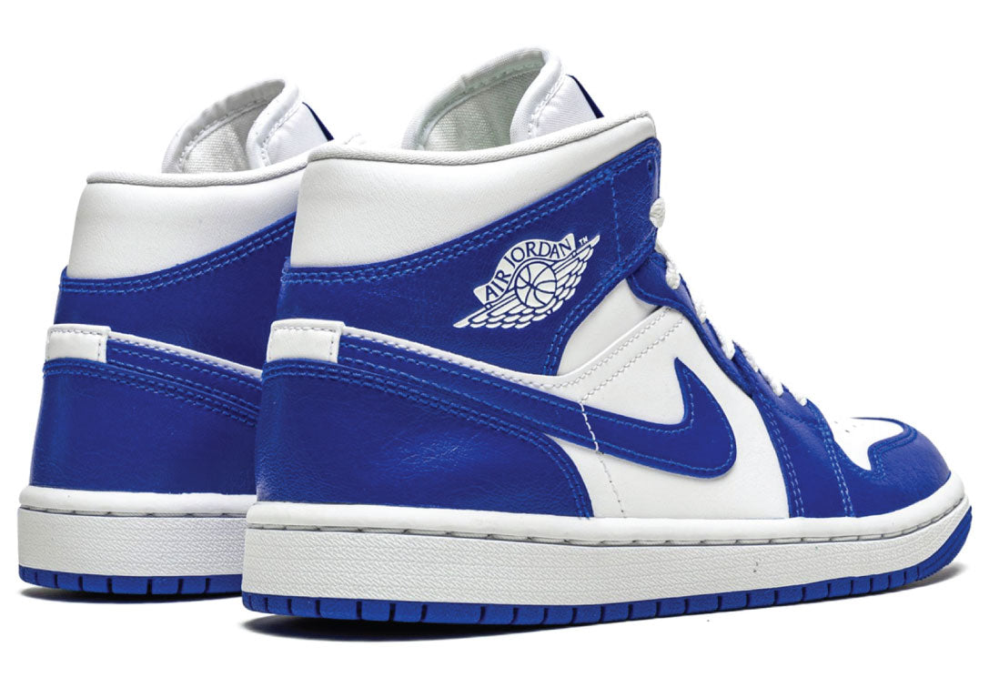 Wmns Air Jordan 1 Mid Kentucky Blue - Image 3 | SneakerrHub