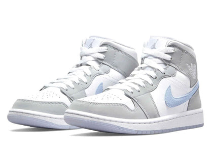Air Jordan 1 Mid Grey Blue Women's
