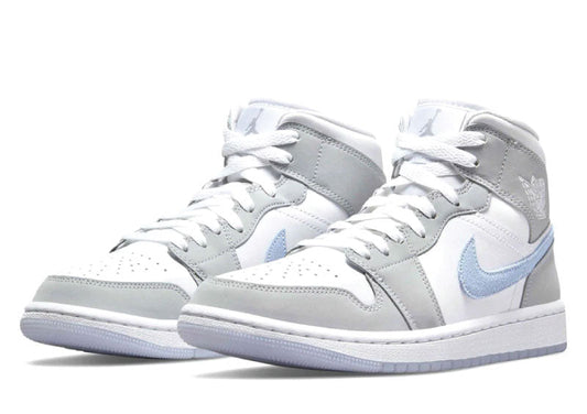 Air Jordan 1 Mid Grey Blue Women's